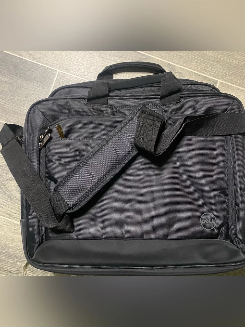 2 Dell Black Laptop Messenger Briefcase with Front Organizer